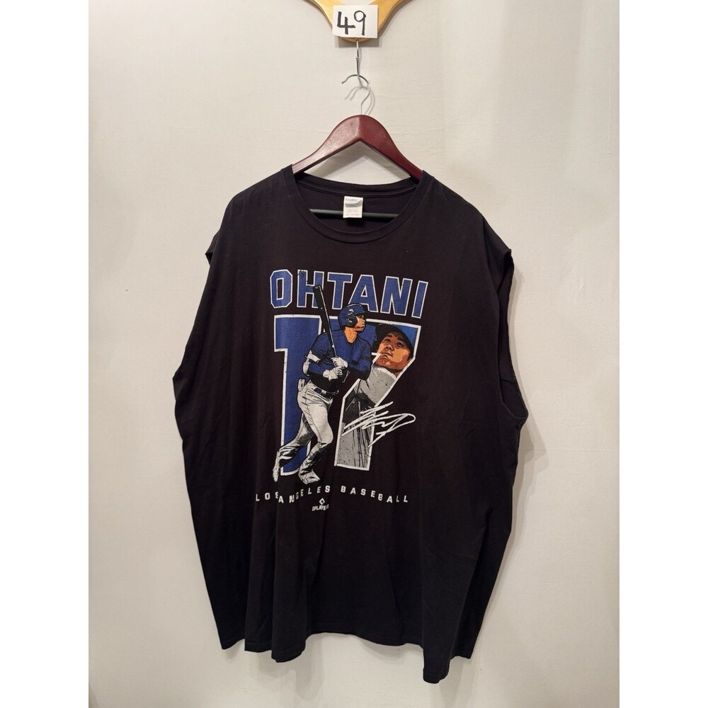Port & Company Shohei Ohtani Los Angeles Dodgers Shirt Unisex 4XL Black MLB